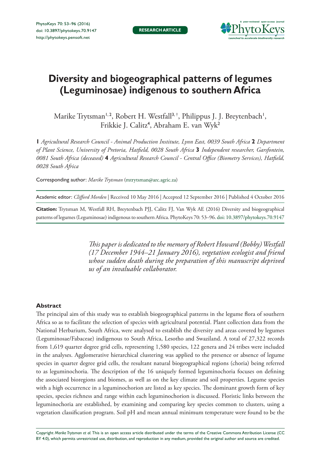 ﻿Diversity and Biogeographical Patterns of Legumes (Leguminosae