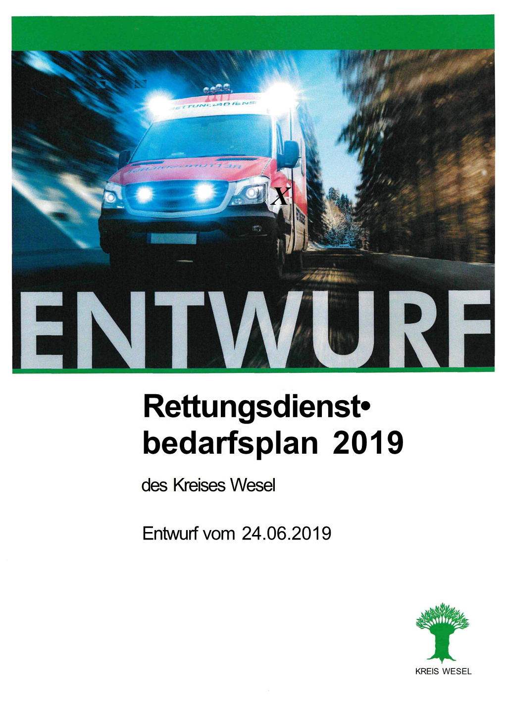 Rettungsdienst- Bedarfsplan 2019