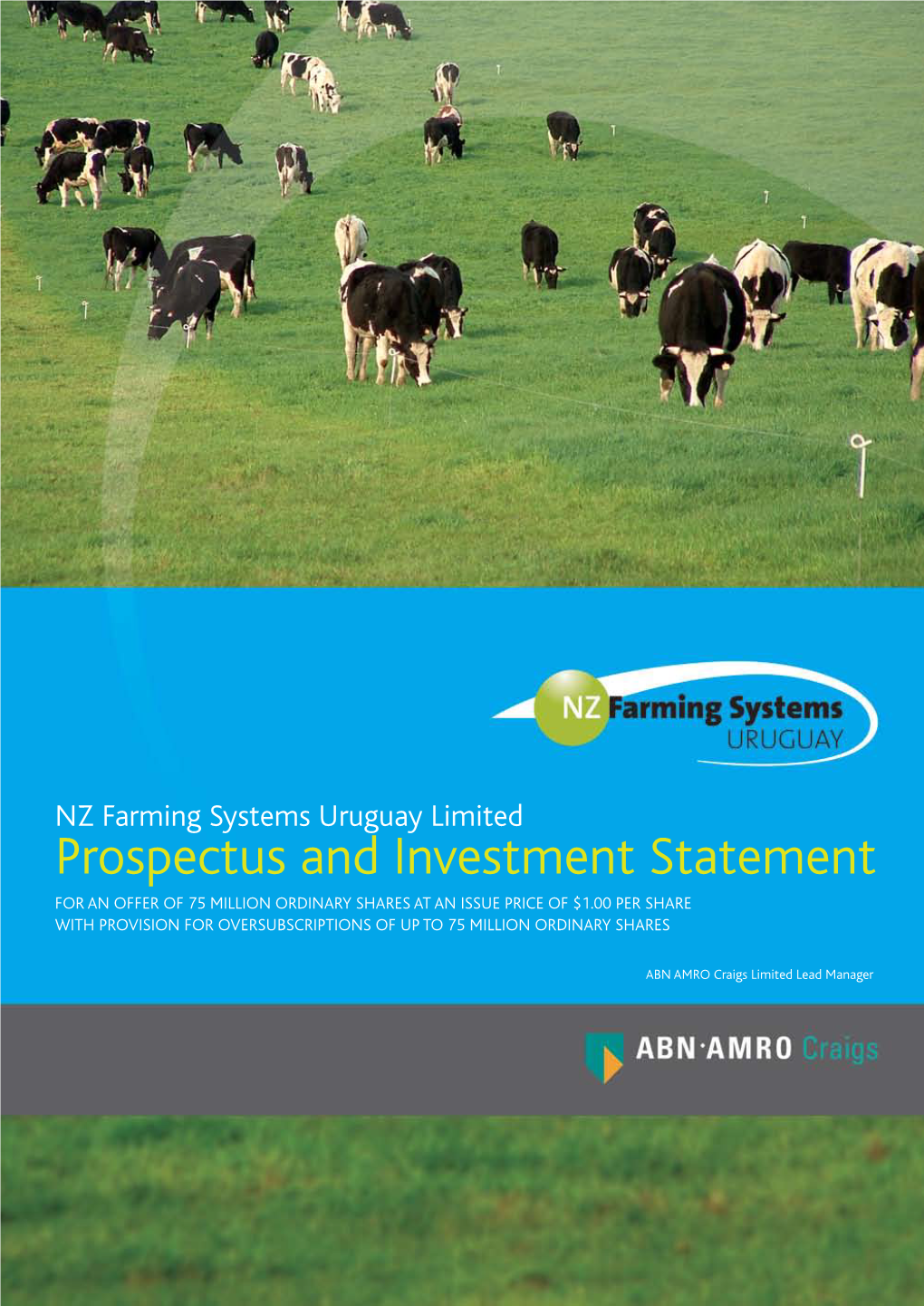 Prospectus and Investment Statement