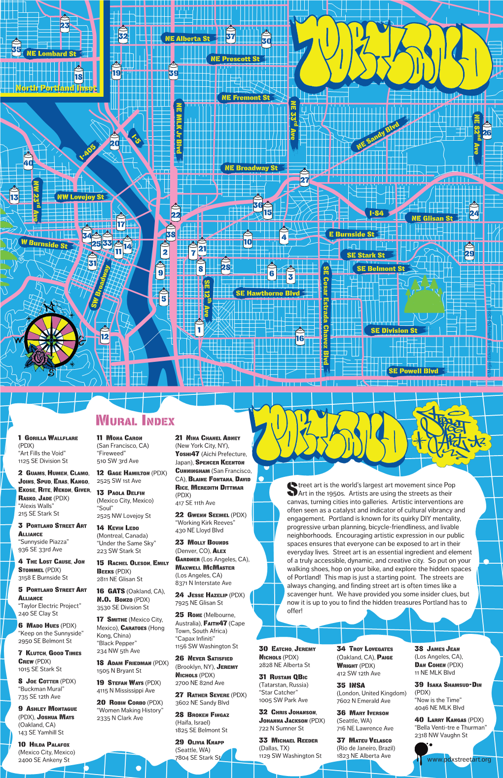 Street Arts Map Posters