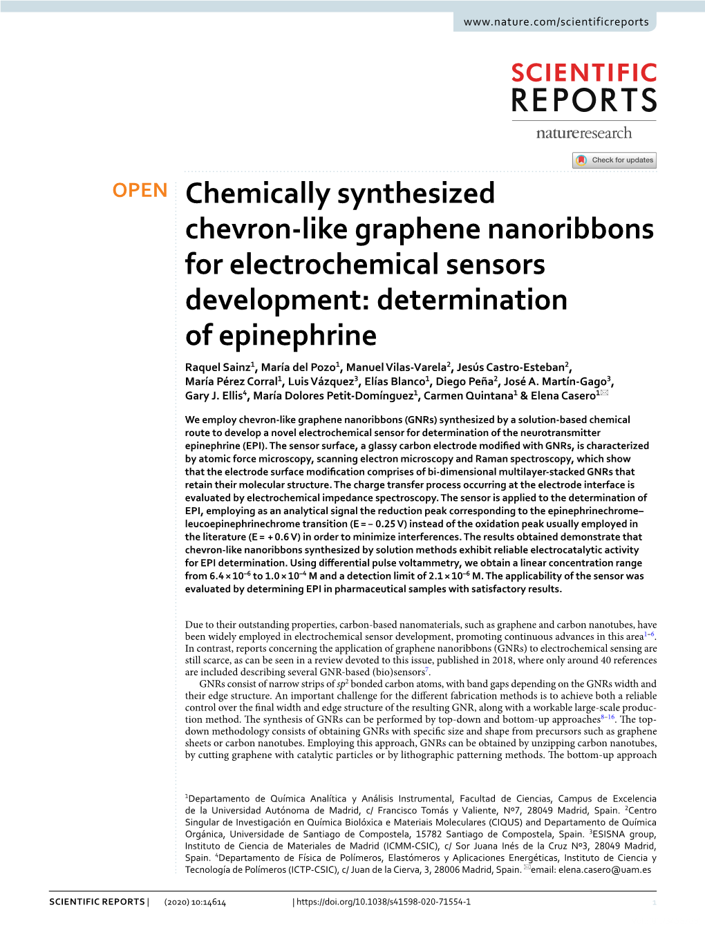 Chemically Synthesized Chevron-Like Graphene Nanoribbons For