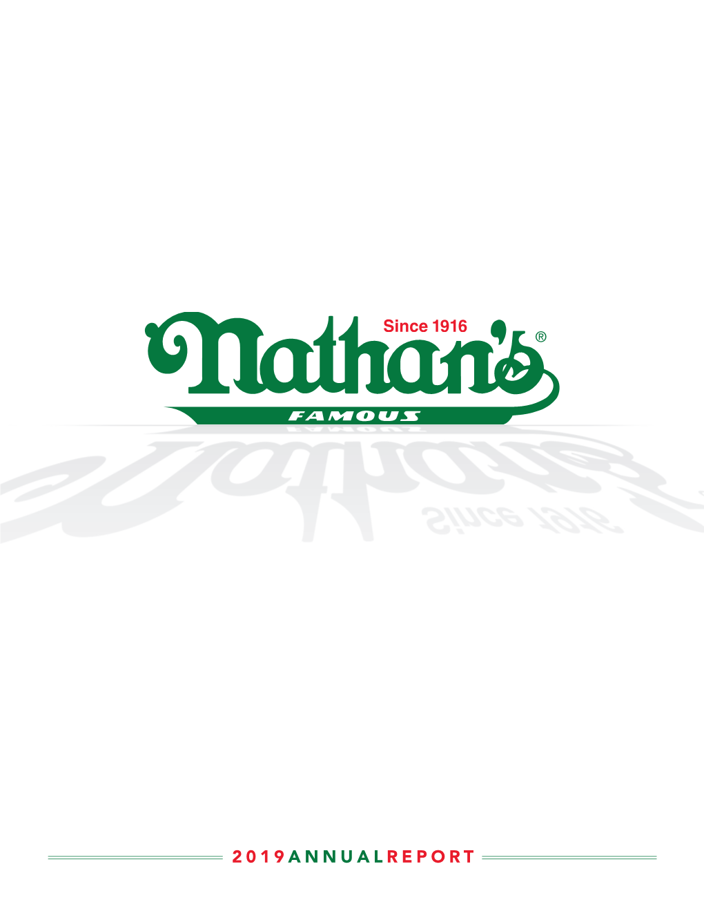 Nathan's Famous, Inc. 2019 Annual Report