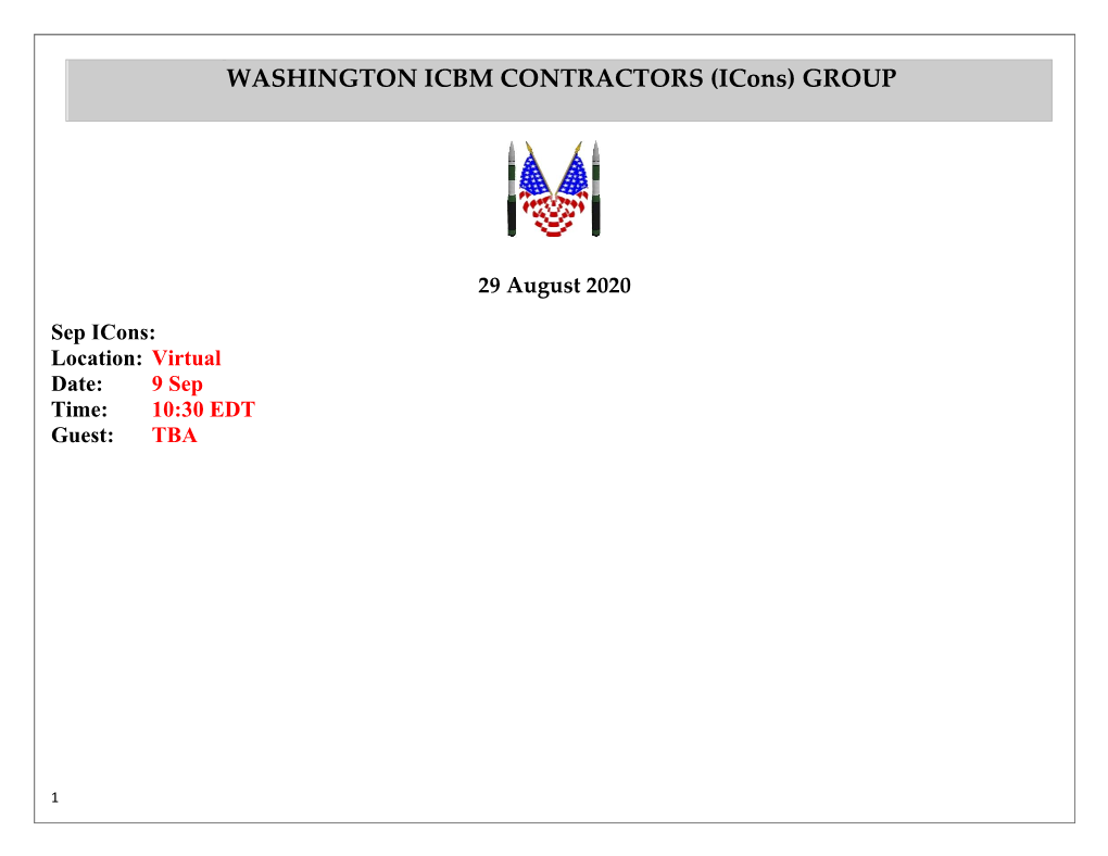 Washington Icbm Contractors Group (Icons)