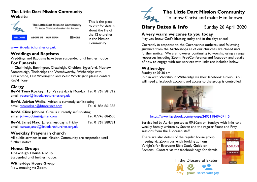 The Little Dart Mission Community to Know Christ and Make Him Known