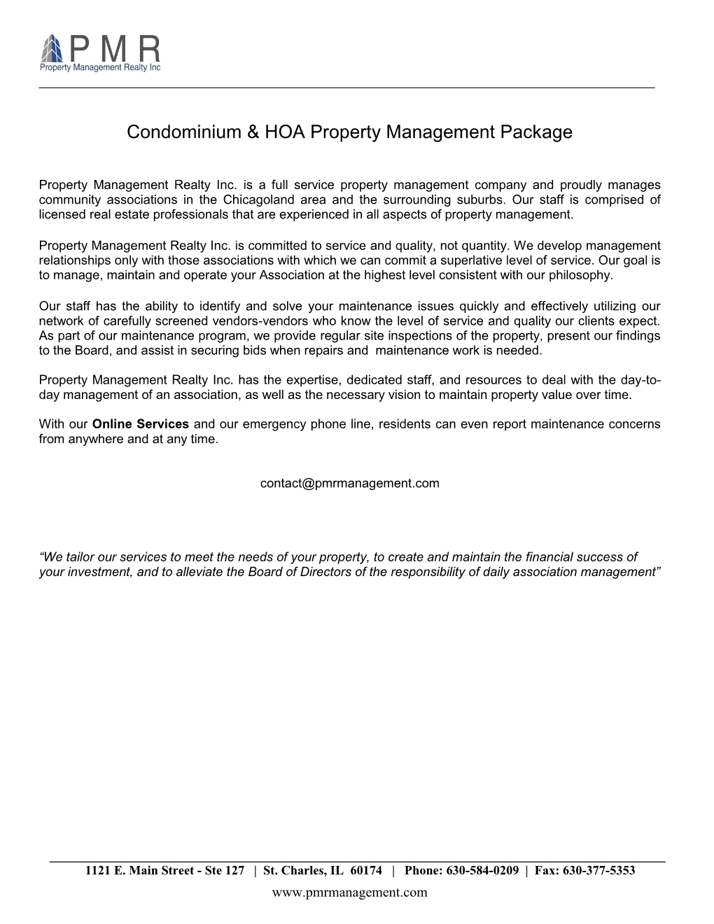 Condominium & HOA Property Management Package