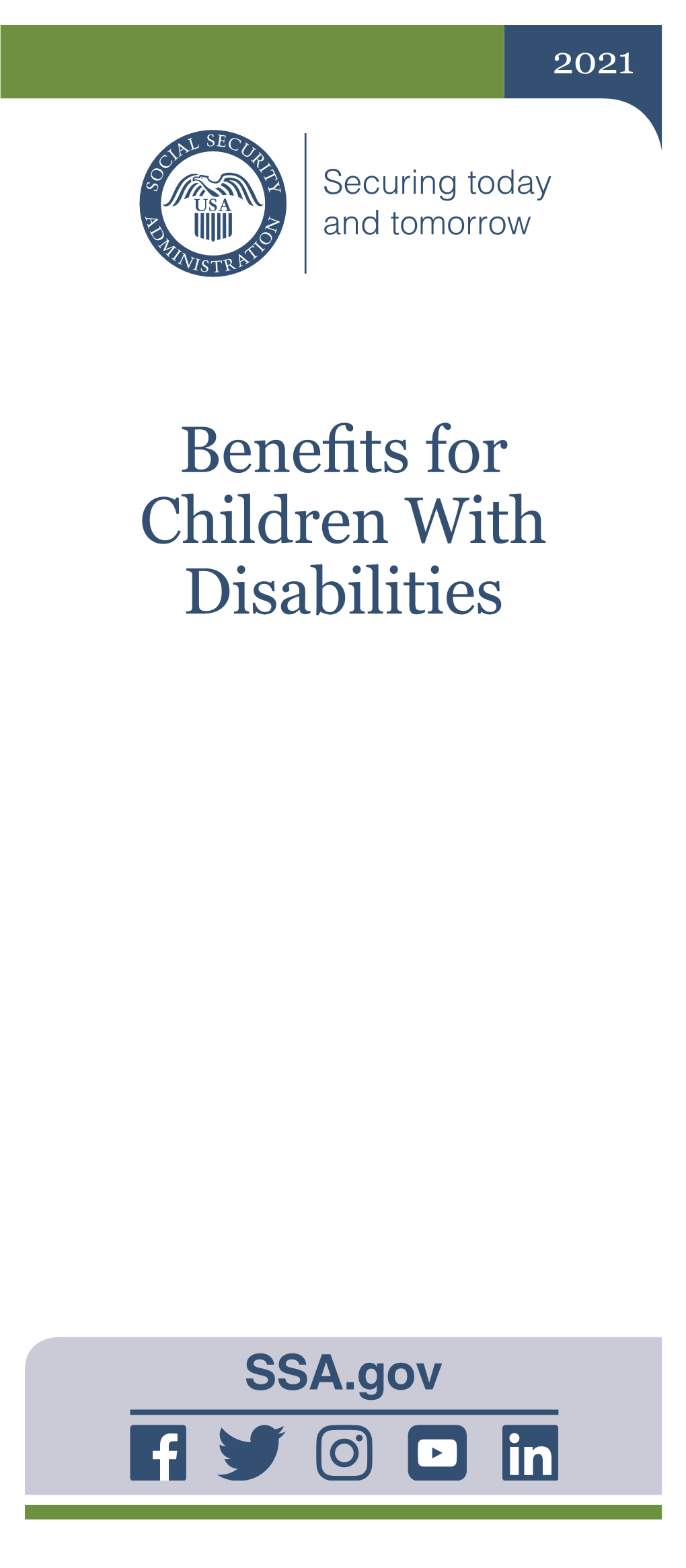 Benefits for Children with Disabilities