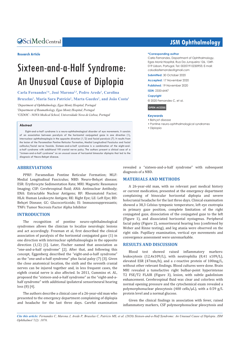 An Unusual Cause of Diplopia