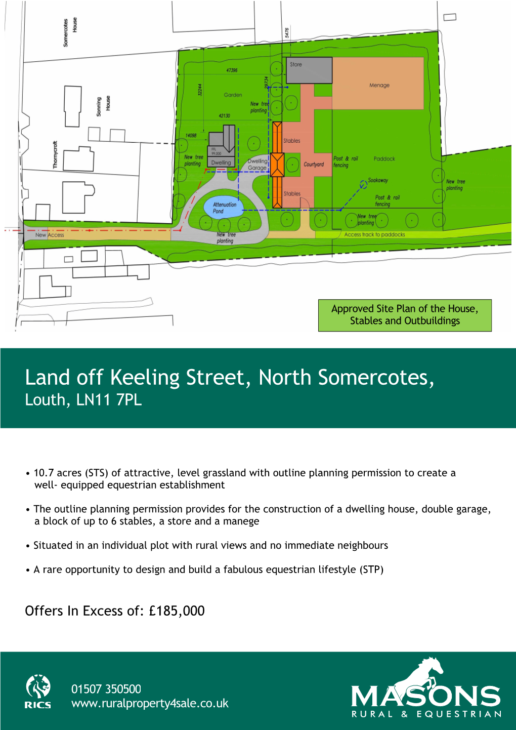 Land Off Keeling Street, North Somercotes, Louth, LN11 7PL