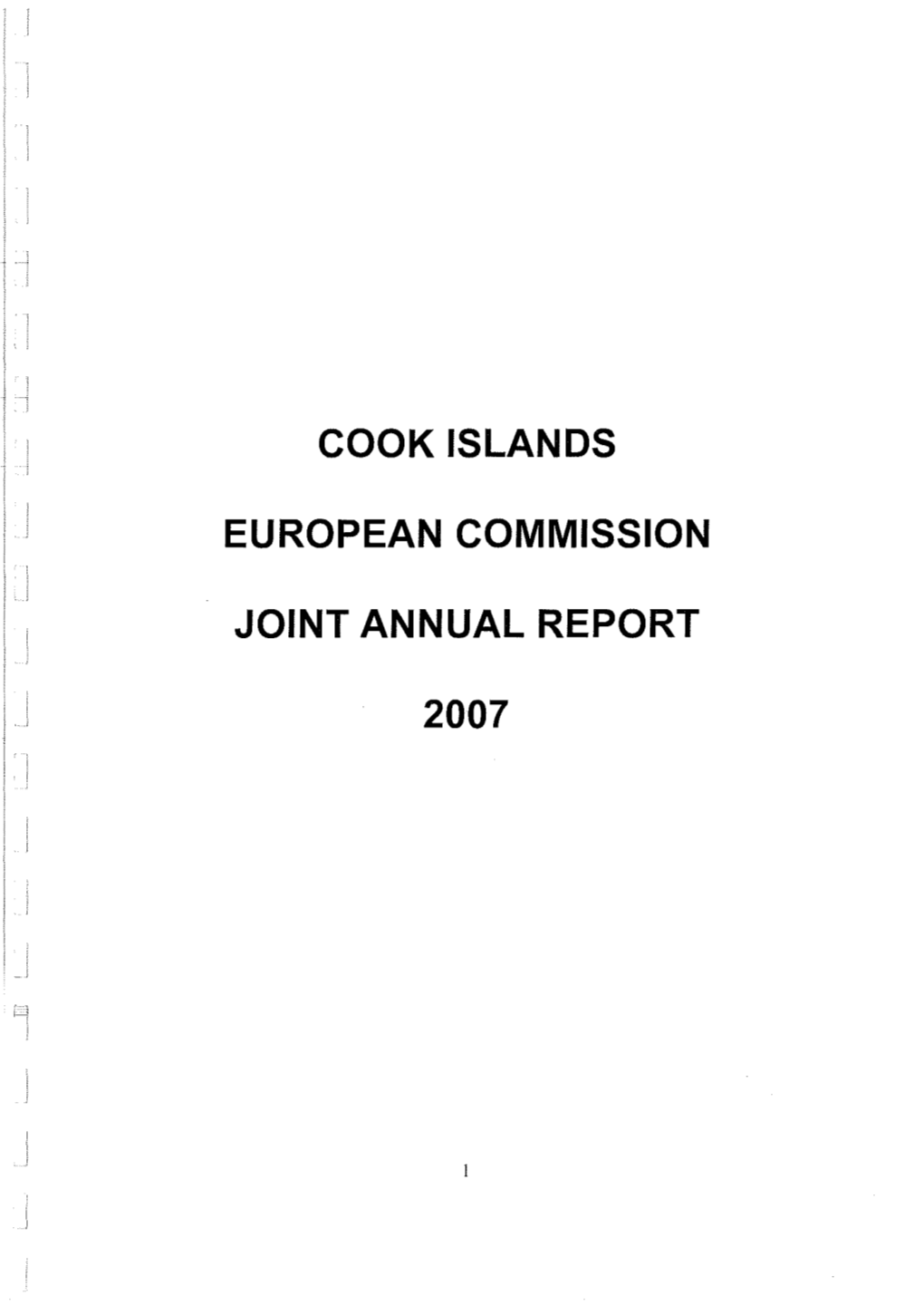 Cook Islands European Commission Joint Annual