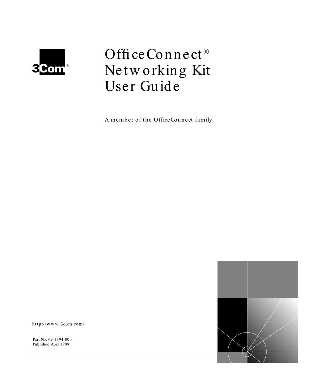 Officeconnect Networking Kit User Guide, 4/98