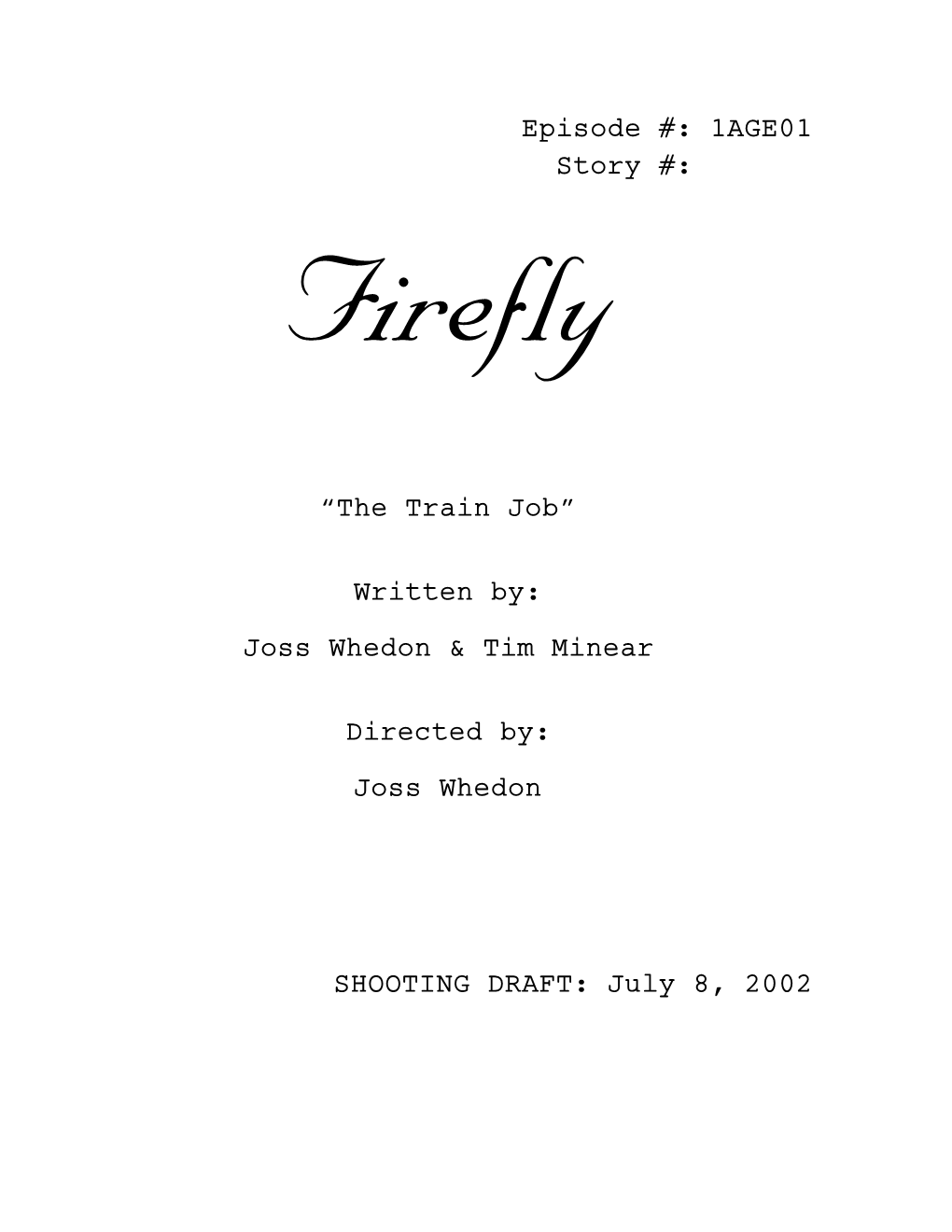 The Train Job.Fdr Script