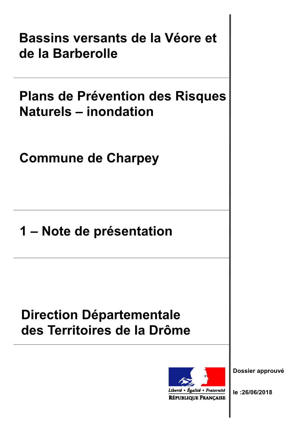 Note De Présentation Ppri Charpey