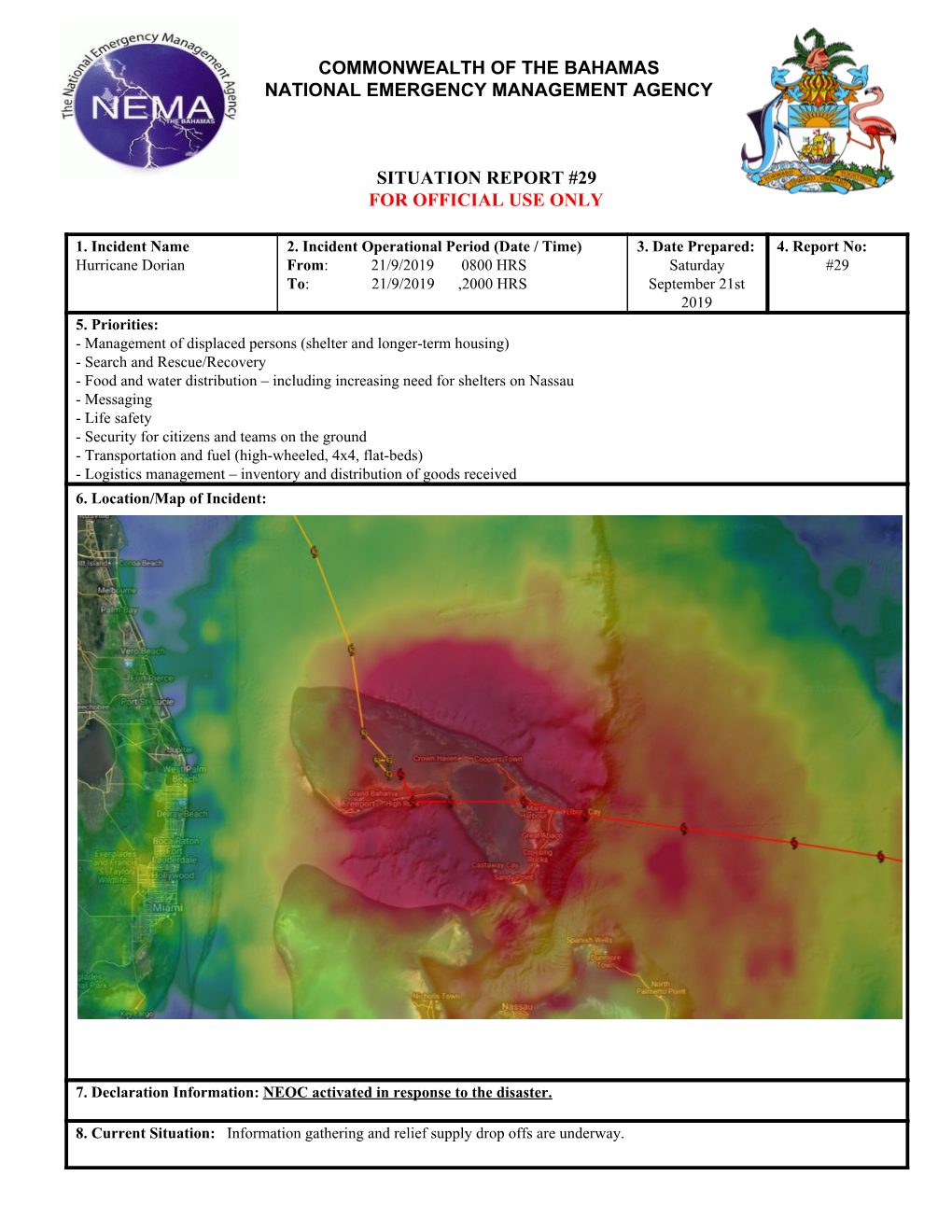 Commonwealth of the Bahamas National Emergency Management Agency