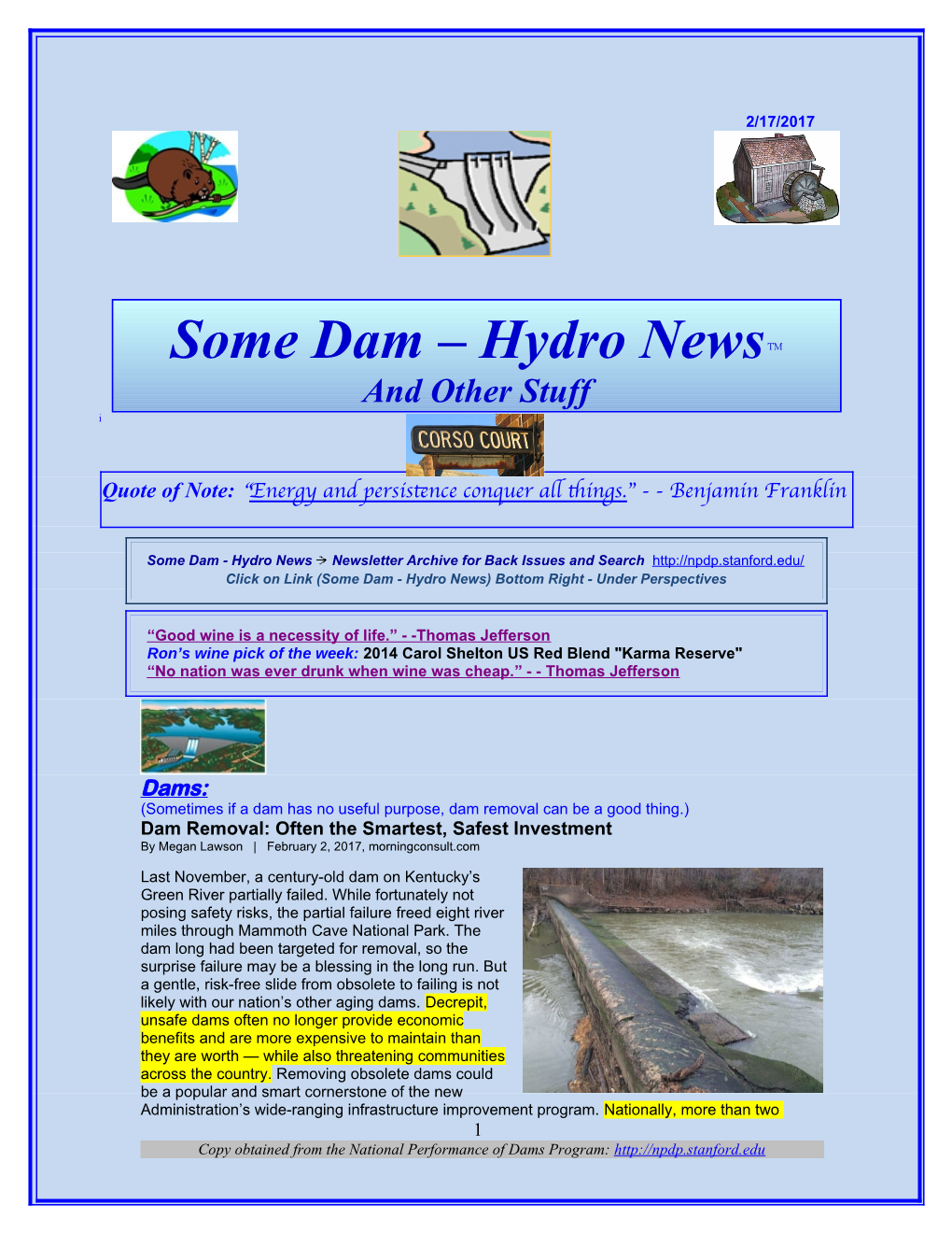 Some Dam – Hydro Newstm