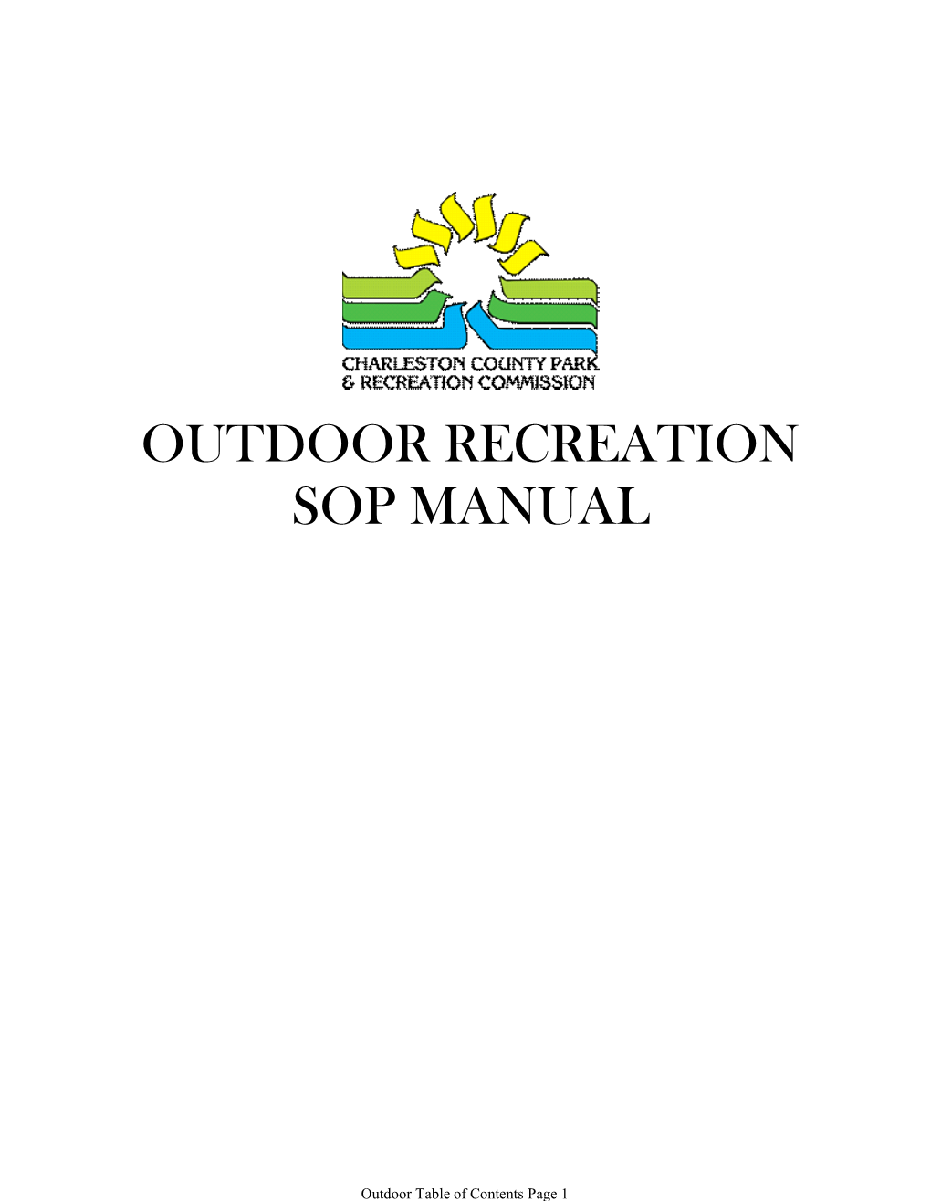 Outdoor Recreation Sop Manual