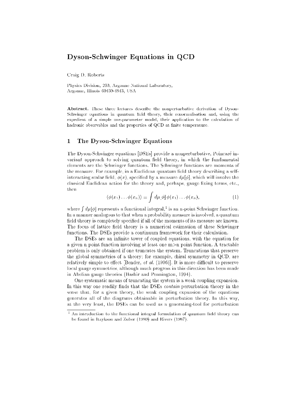 Dyson-Schwinger Equations in QCD