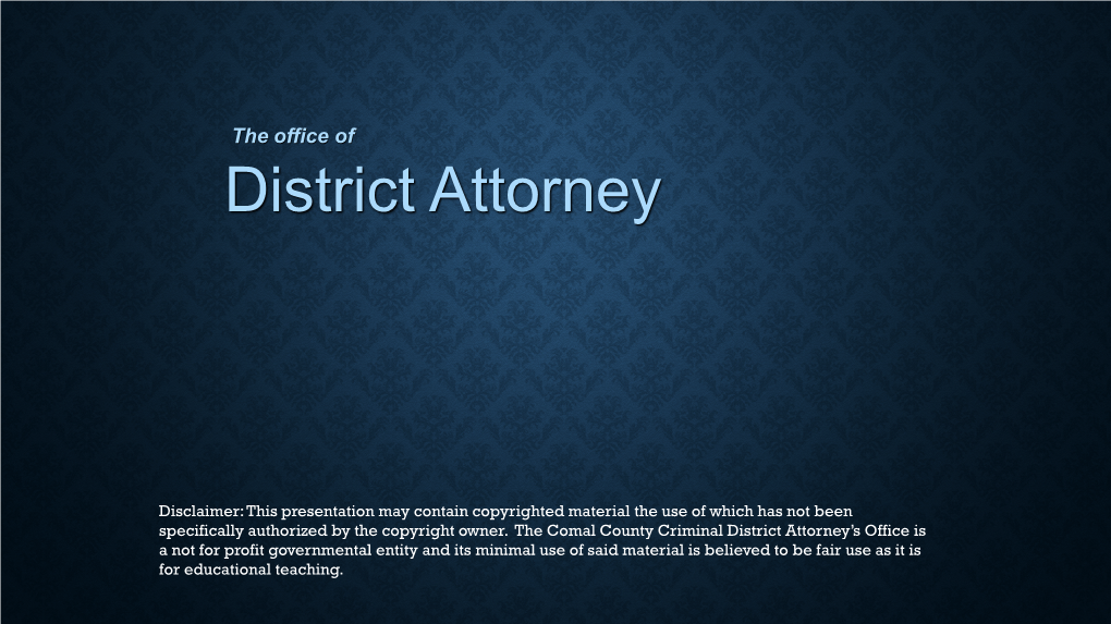 District Attorney