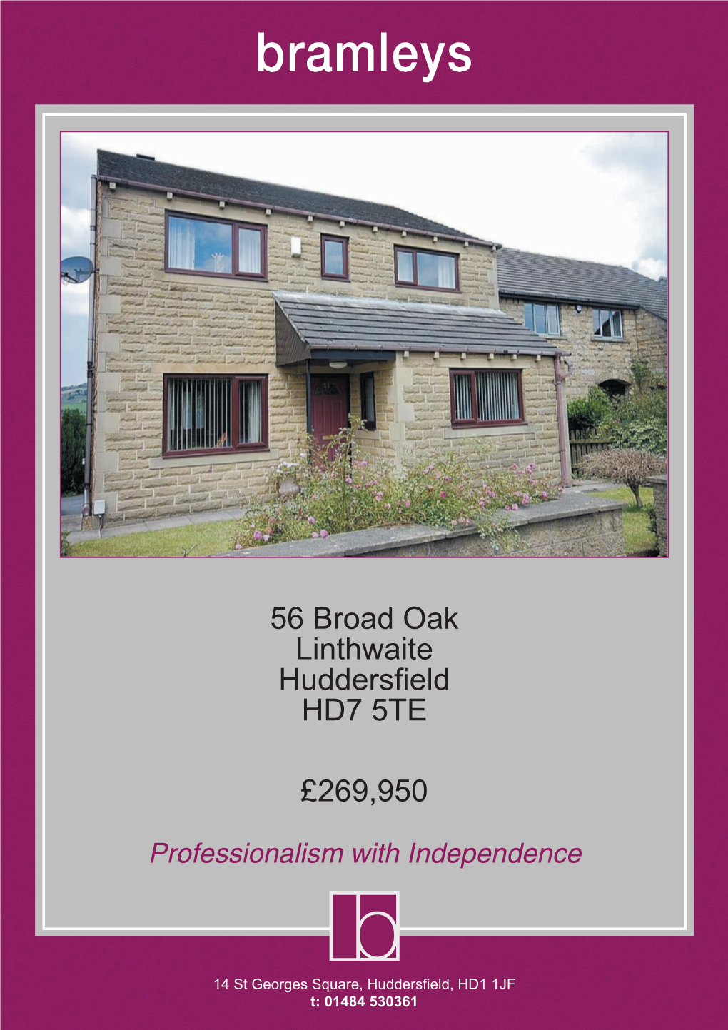 56 Broad Oak Linthwaite Huddersfield HD7 5TE £269,950