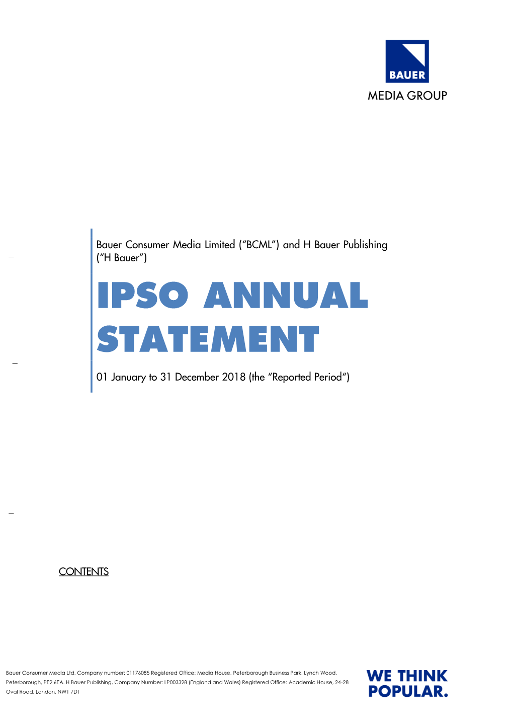 Ipso Annual Statement