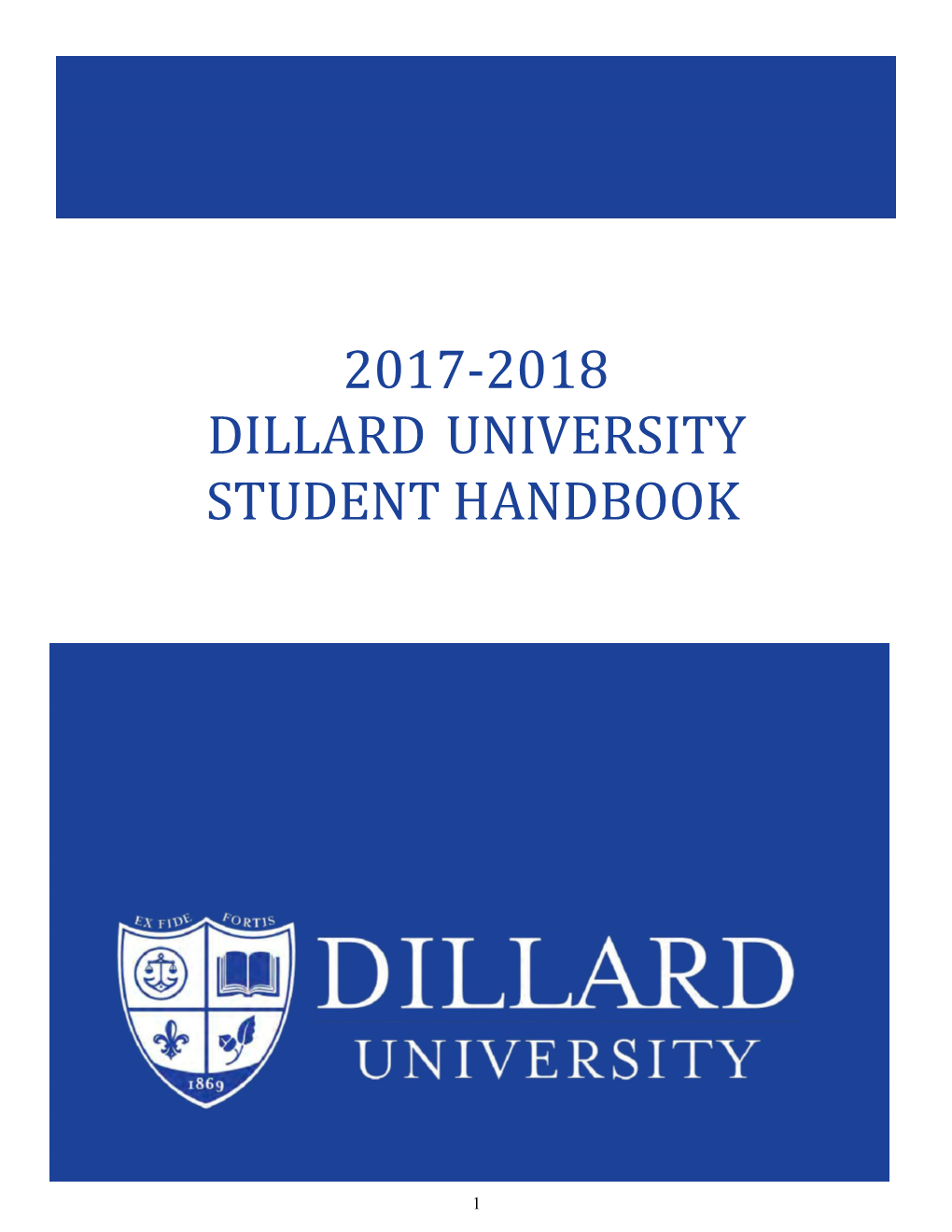 2017-2018 Student Handbook