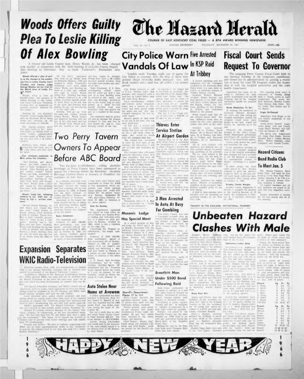 The Hazard Herald: 1965-12-30