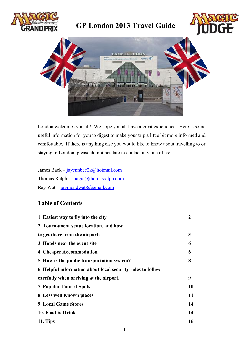 GP London 2013 Travel Guide