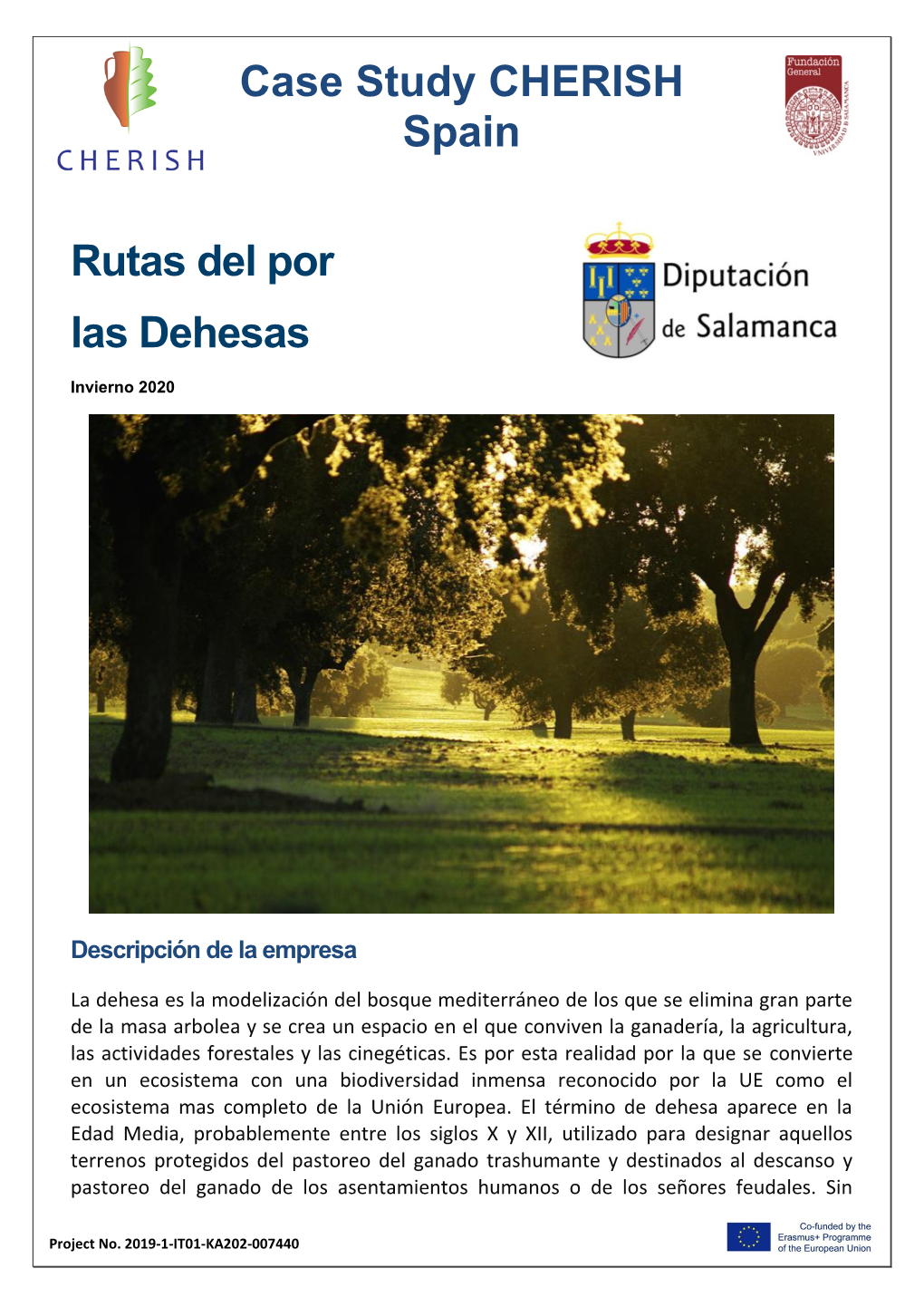 Case Study CHERISH Spain Rutas Del Por Las Dehesas