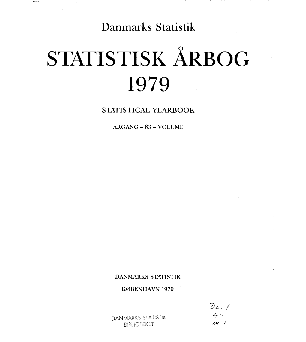 Statistisk Årbog 1979