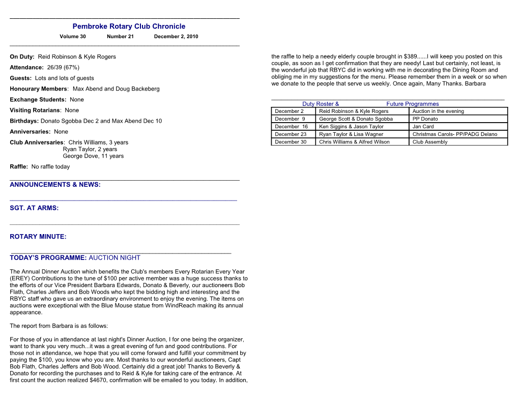 Pembroke Rotary Club Chronicle s2