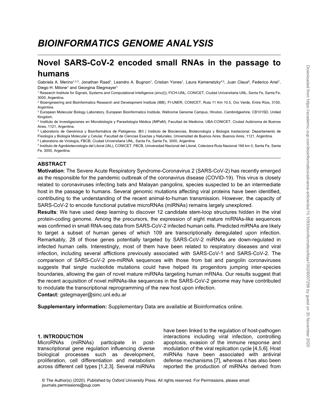 Bioinformatics Genome Analysis