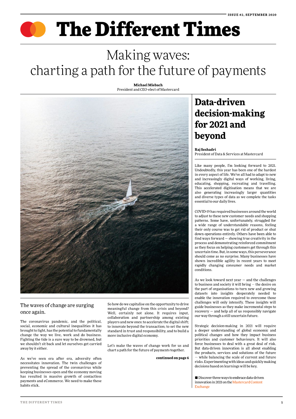 The Different Times Making Waves: Charting a Path for the Future of Payments