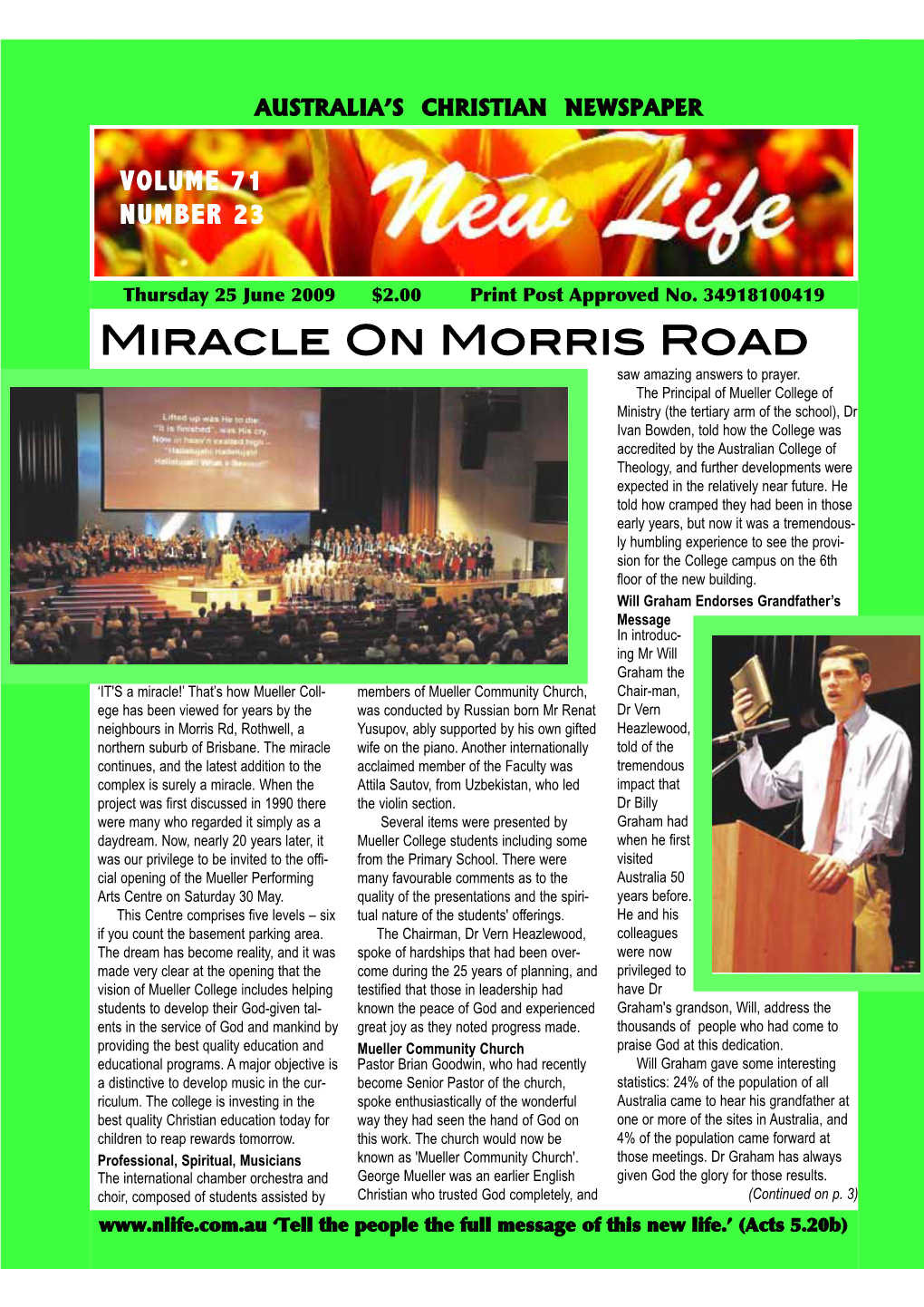 Miracle on Morris Road Saw Amazing Answers to Prayer