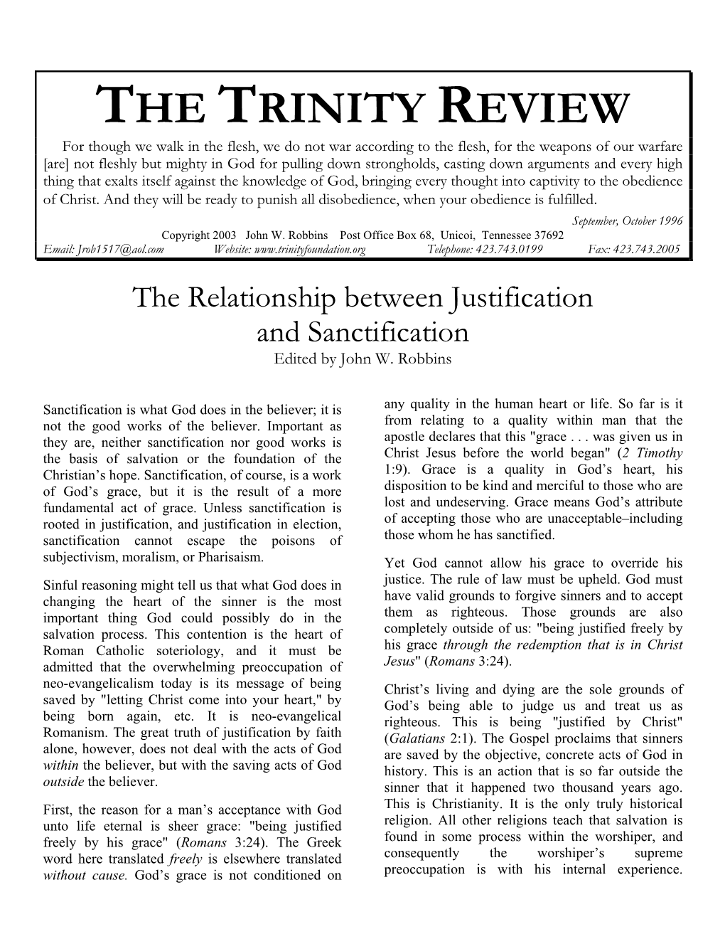 The Trinity Review