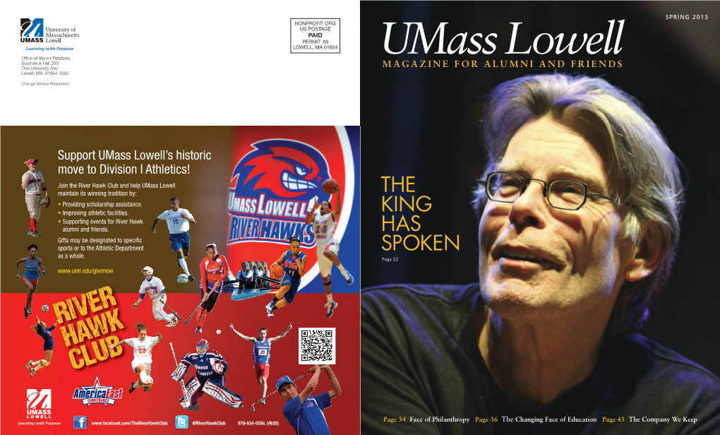 The King Has Spoken 22 Karen Angelo Literary Rock Star Stephen King Spends a Day on Campus