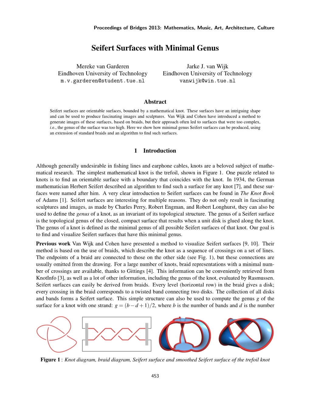 Seifert Surfaces with Minimal Genus