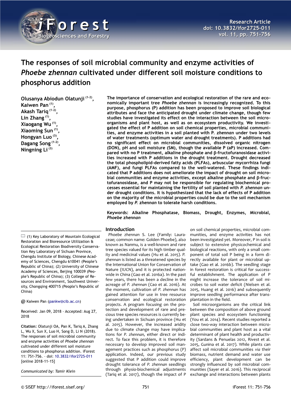 (2018). the Responses of Soil Microbial Community And