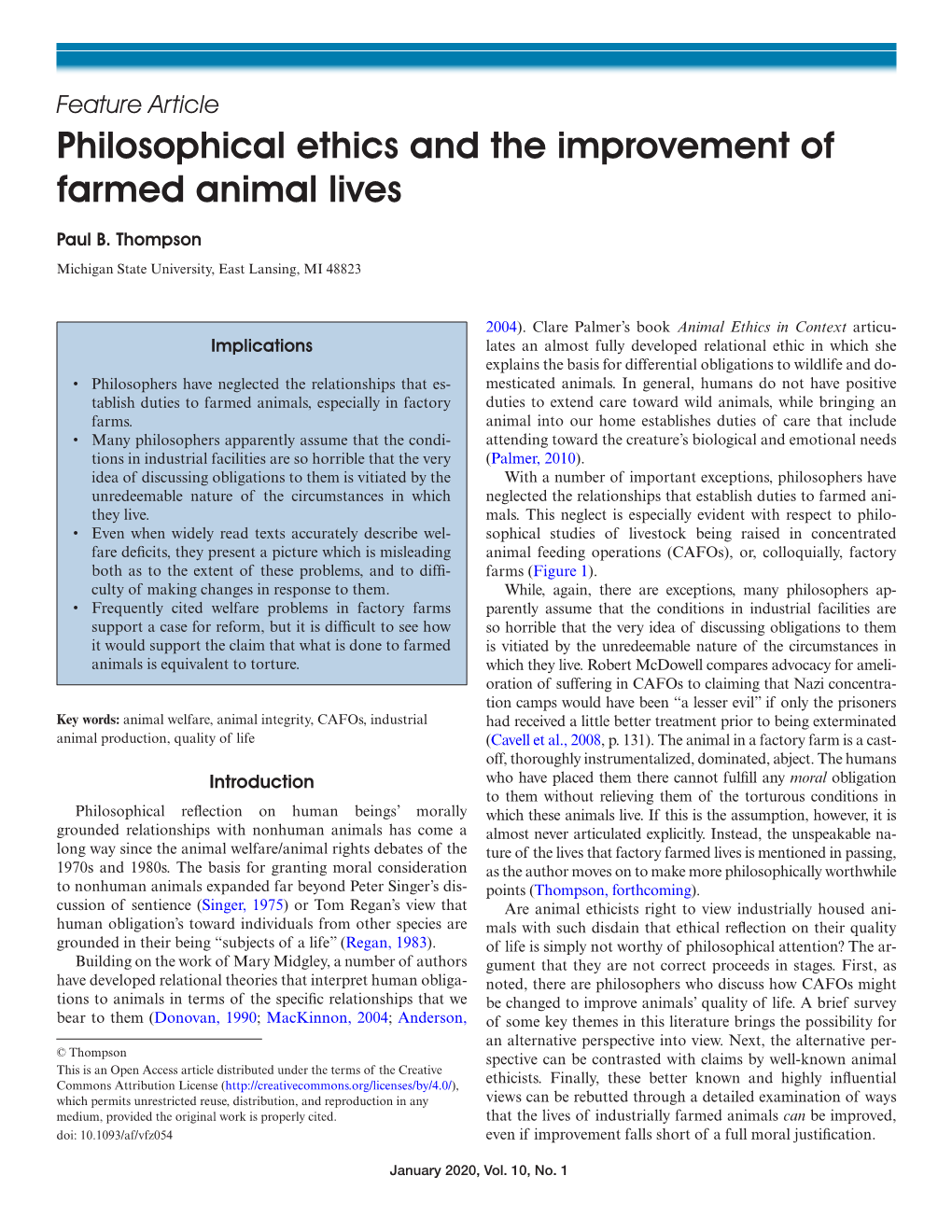 Philosophical Ethics and the Improvement of Farmed Animal Lives