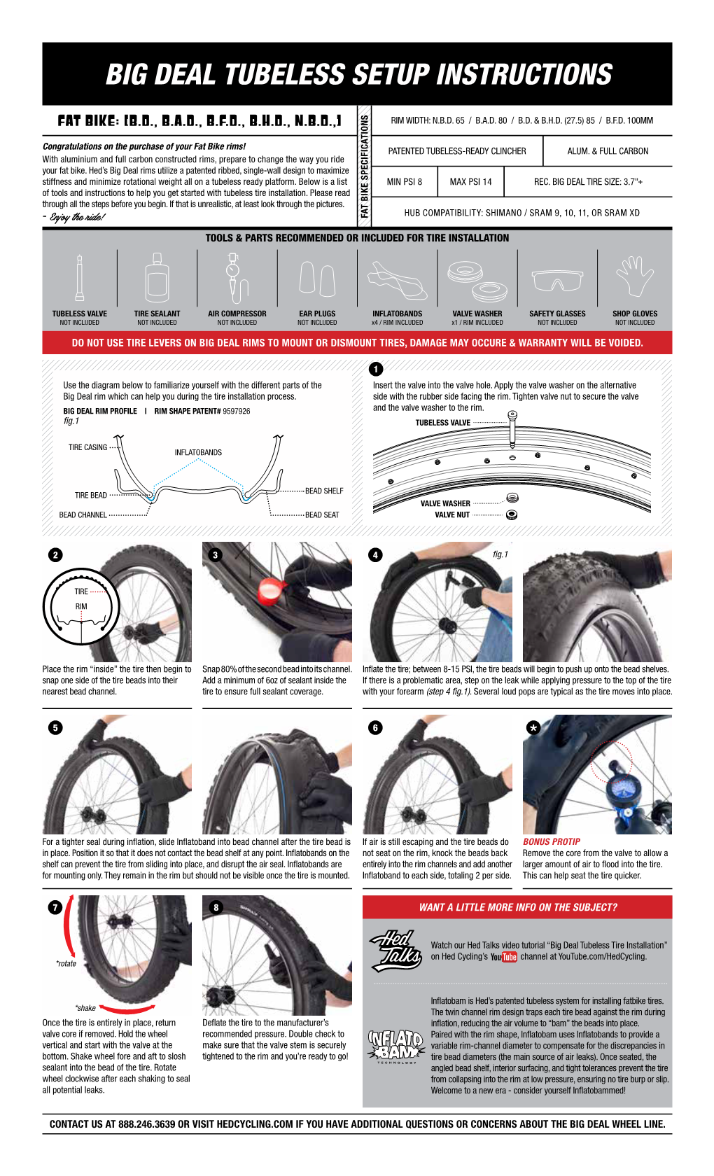 Big Deal Tubeless Setup Instructions