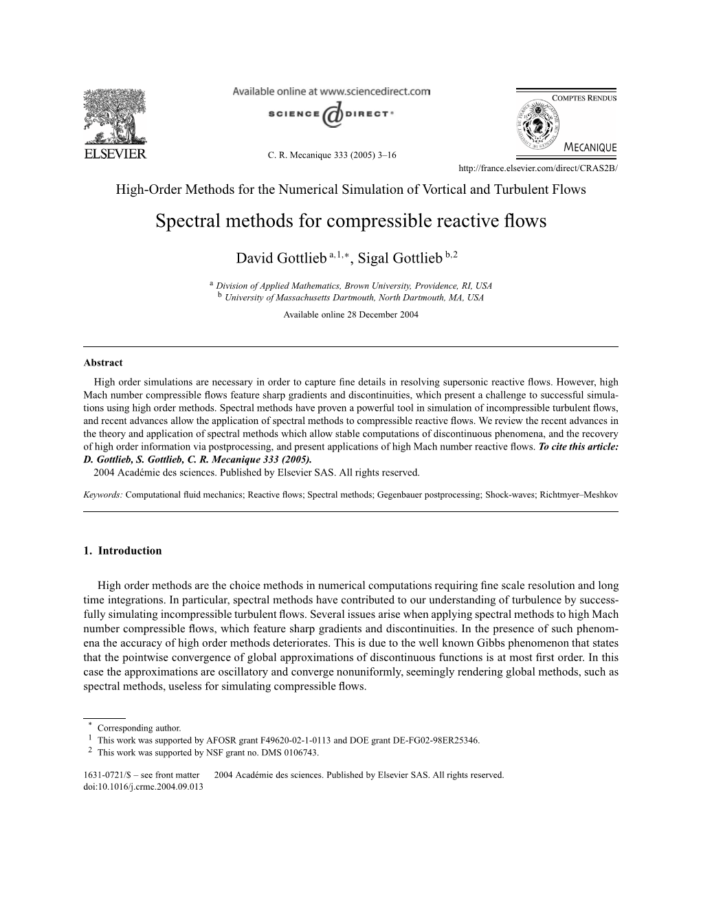 Spectral Methods for Compressible Reactive Flows