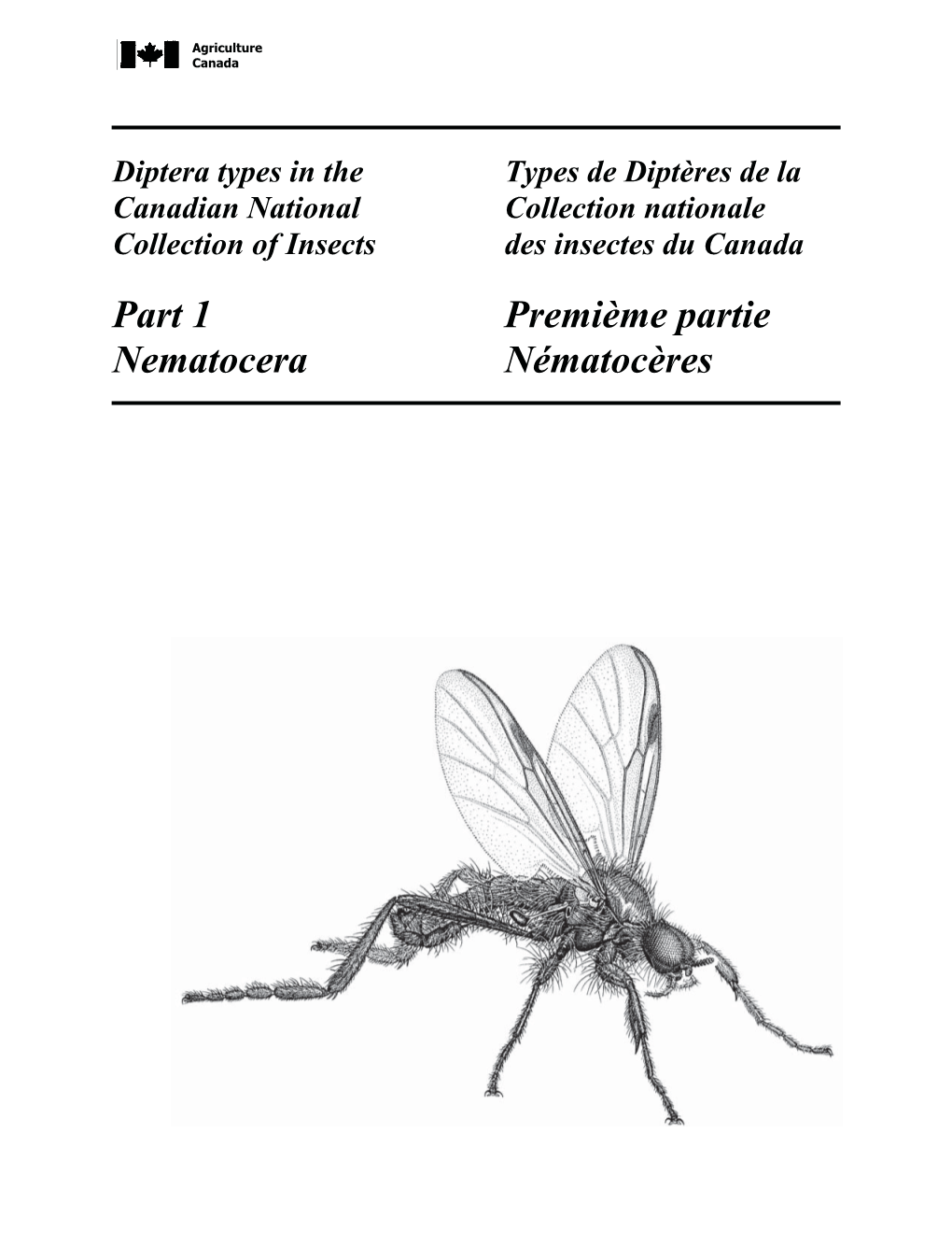 Part 1 Nematocera Premième Partie Nématocères