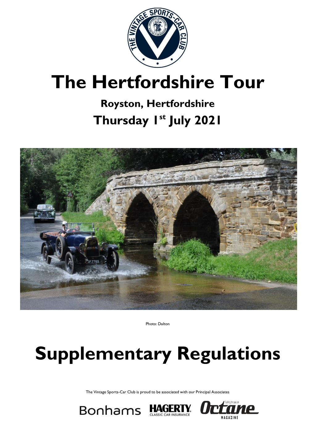 The Hertfordshire Tour Supplementary Regulations