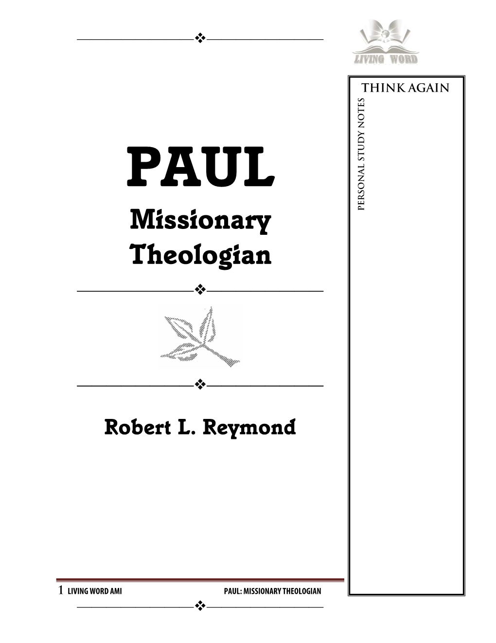 Missionary Theologian