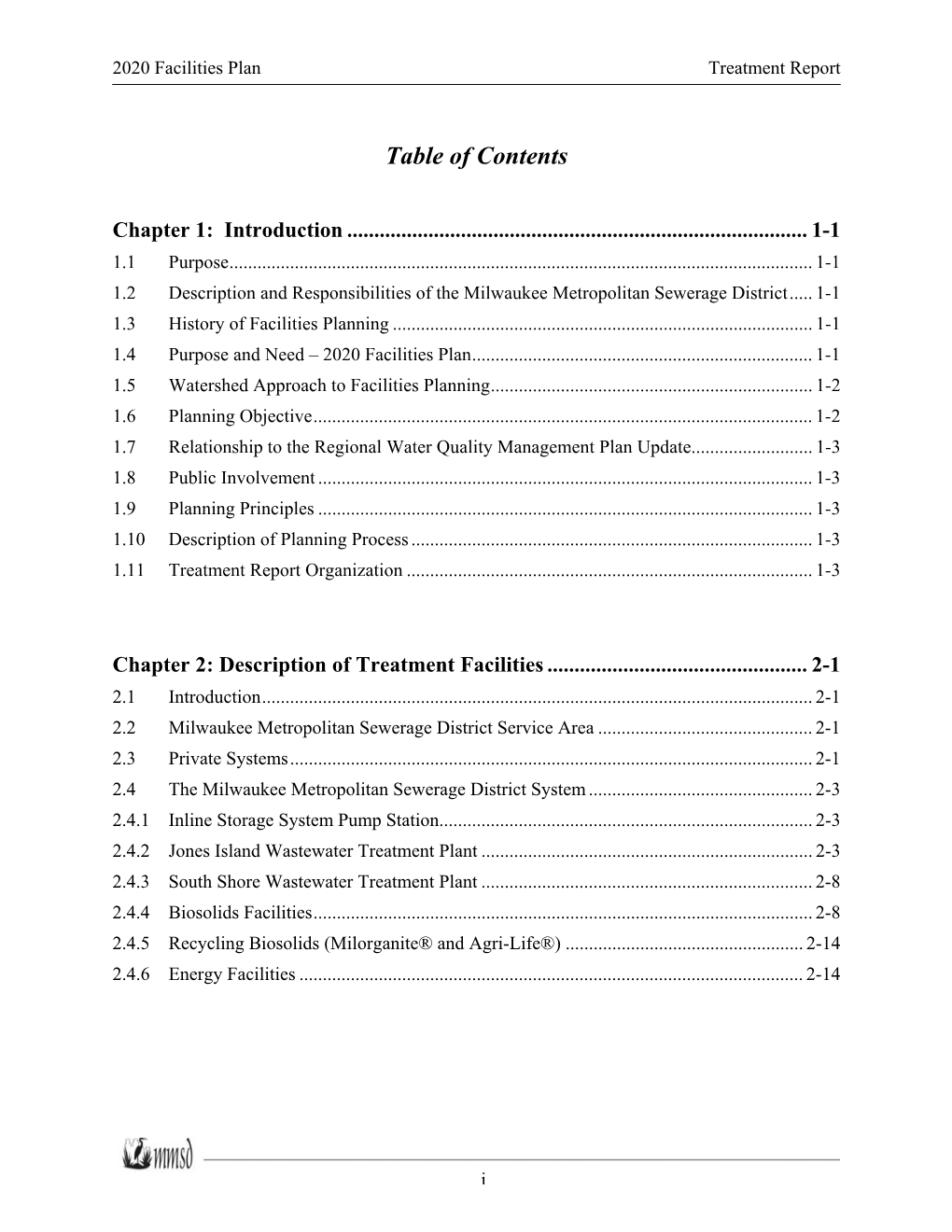 Table of Contents