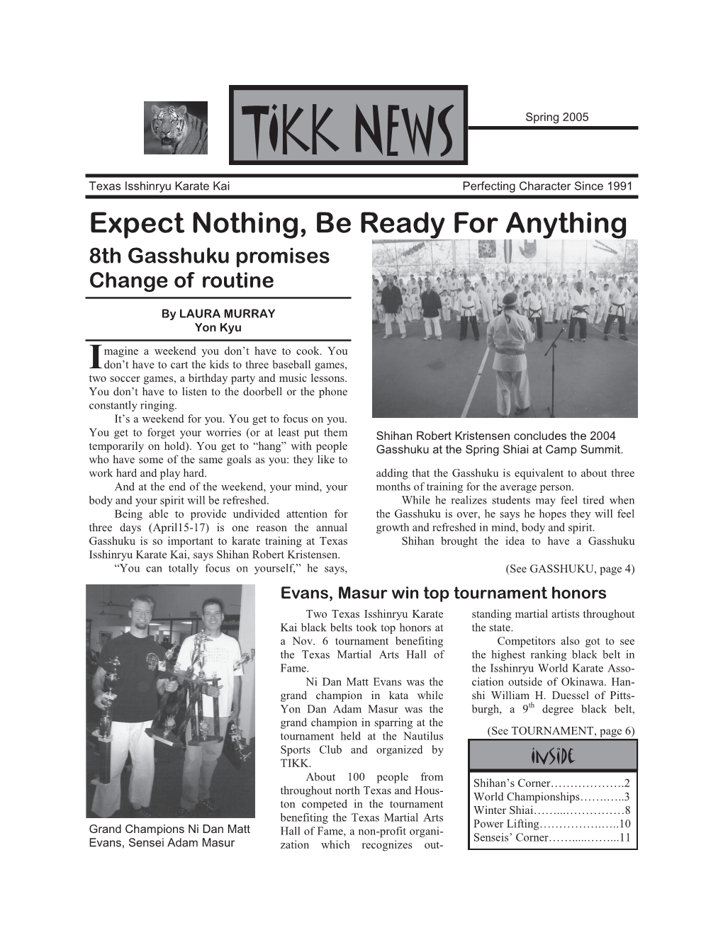 TIKK NEWS Spring 2005