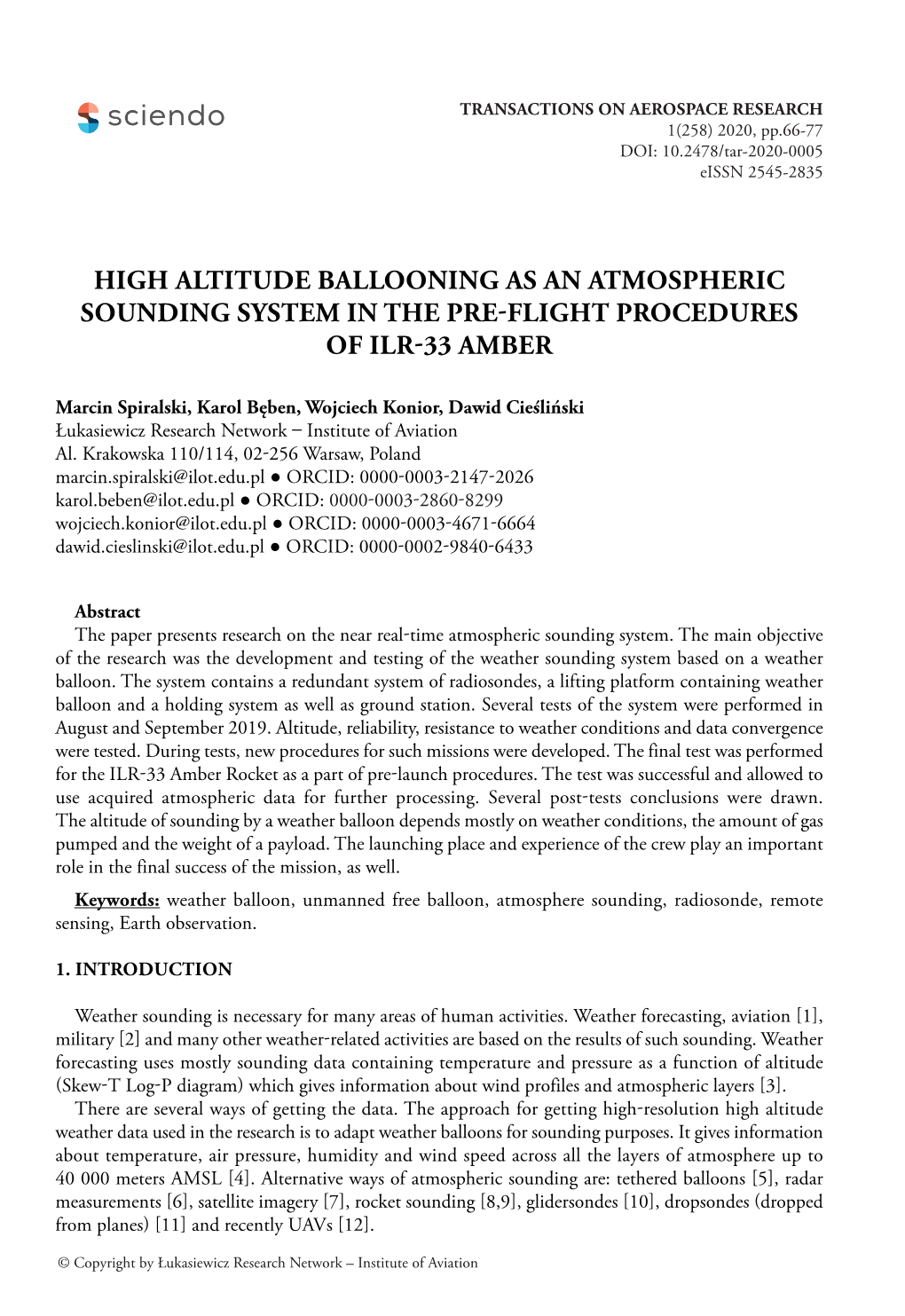 High Altitude Ballooning As an Atmospheric Sounding System