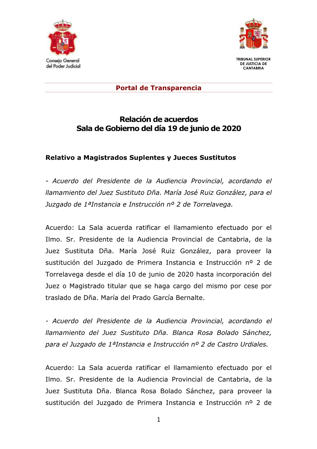 El CGPJ Informa