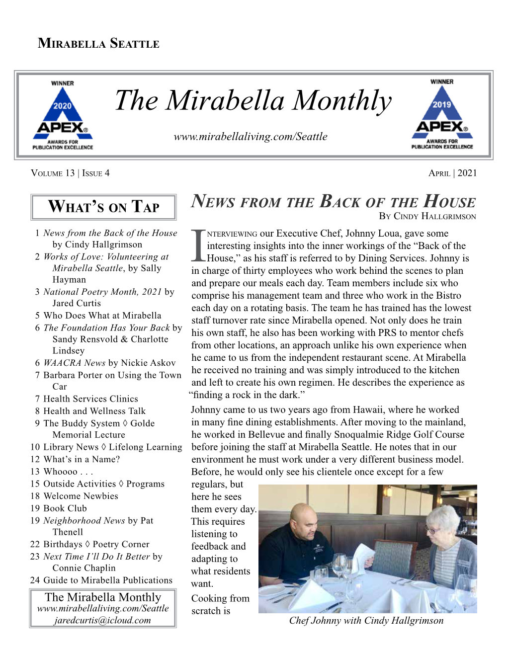 The Mirabella Monthly