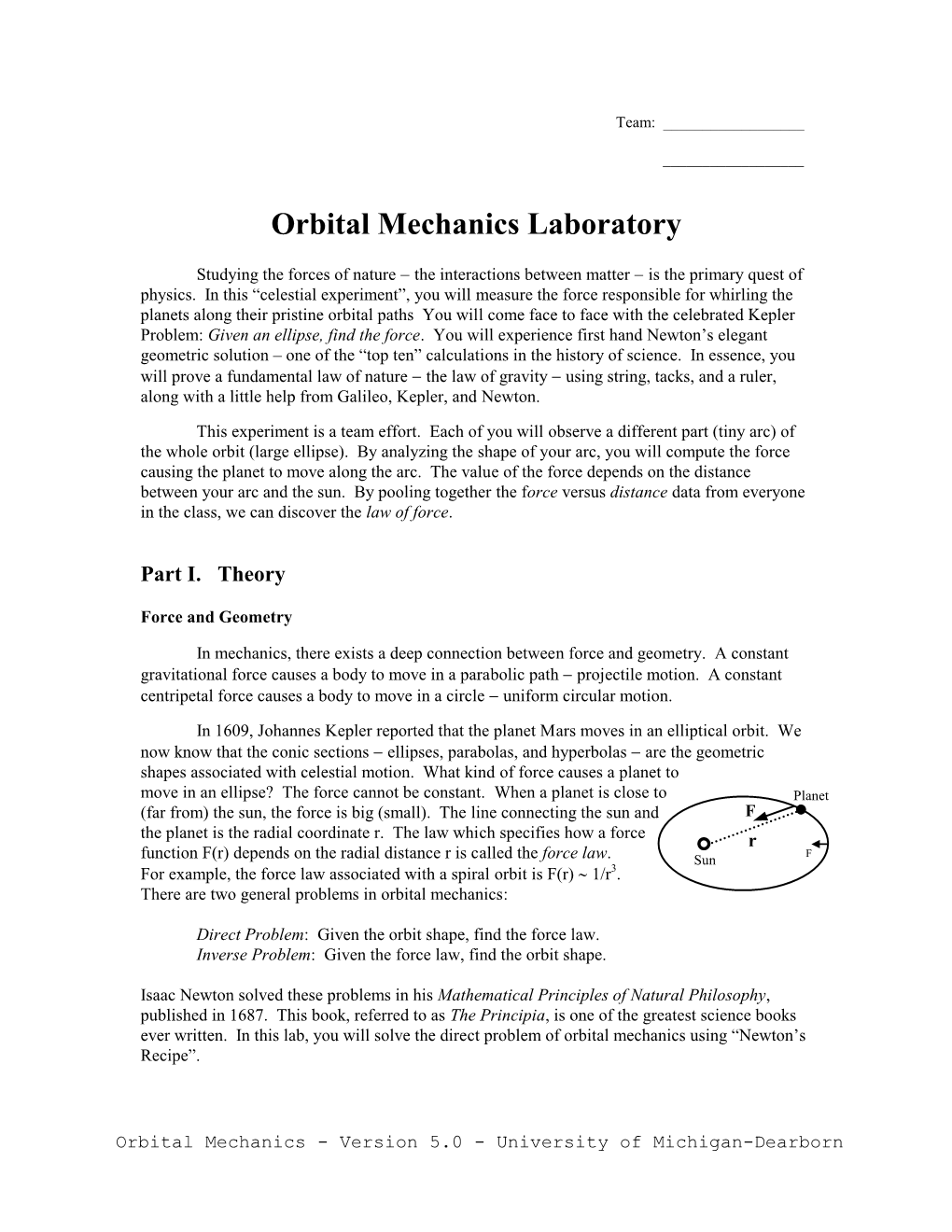 Orbital Mechanics Laboratory