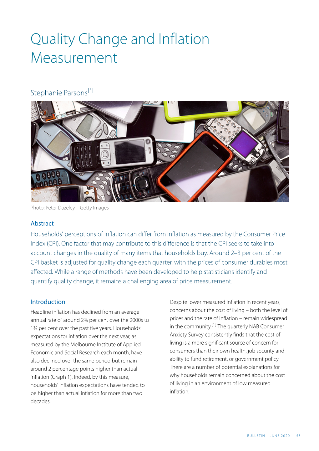 Quality Change and Inflation Measurement