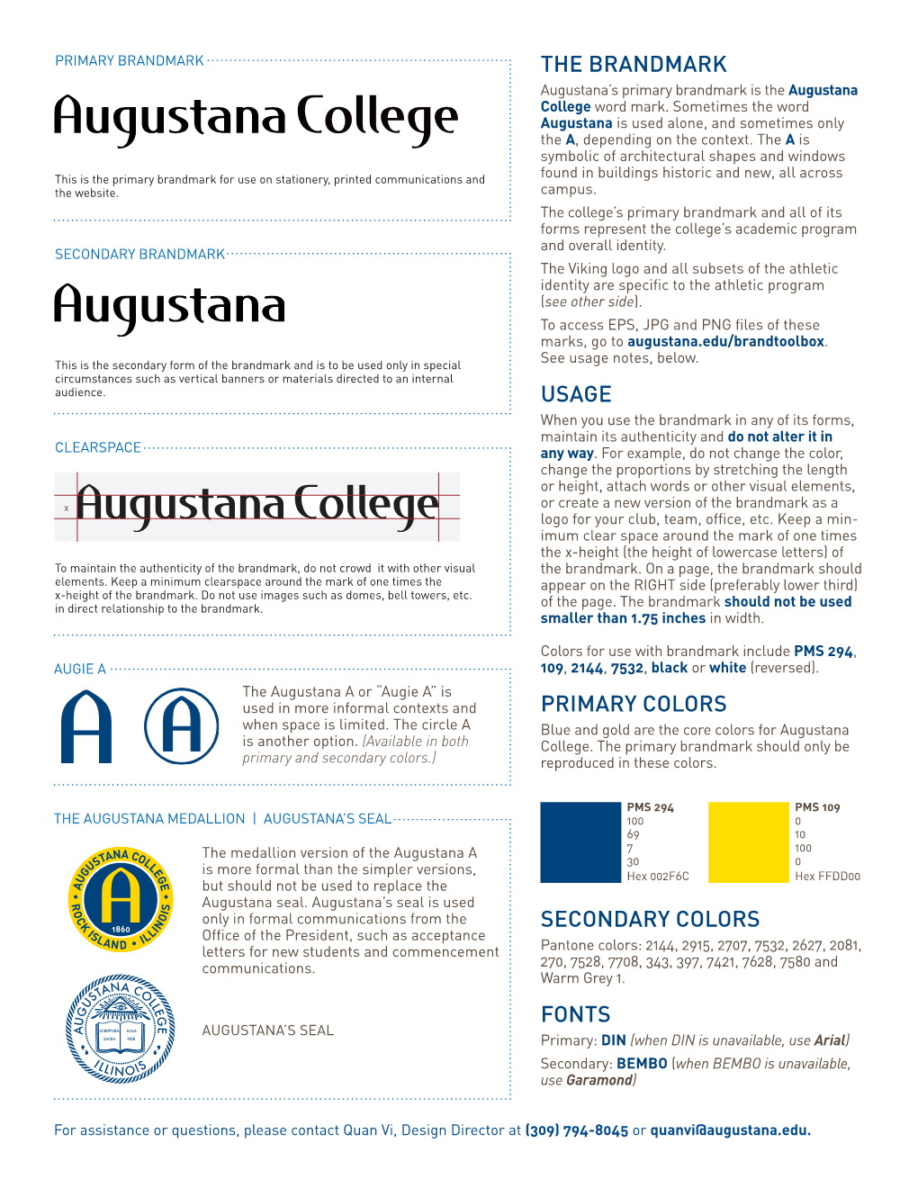 The Brandmark Usage Primary Colors Secondary Colors